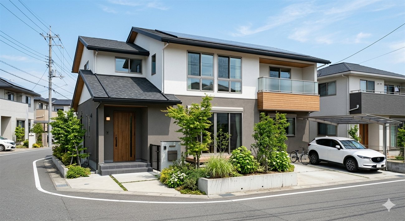 富山県の外壁塗装 施工前の住宅外観