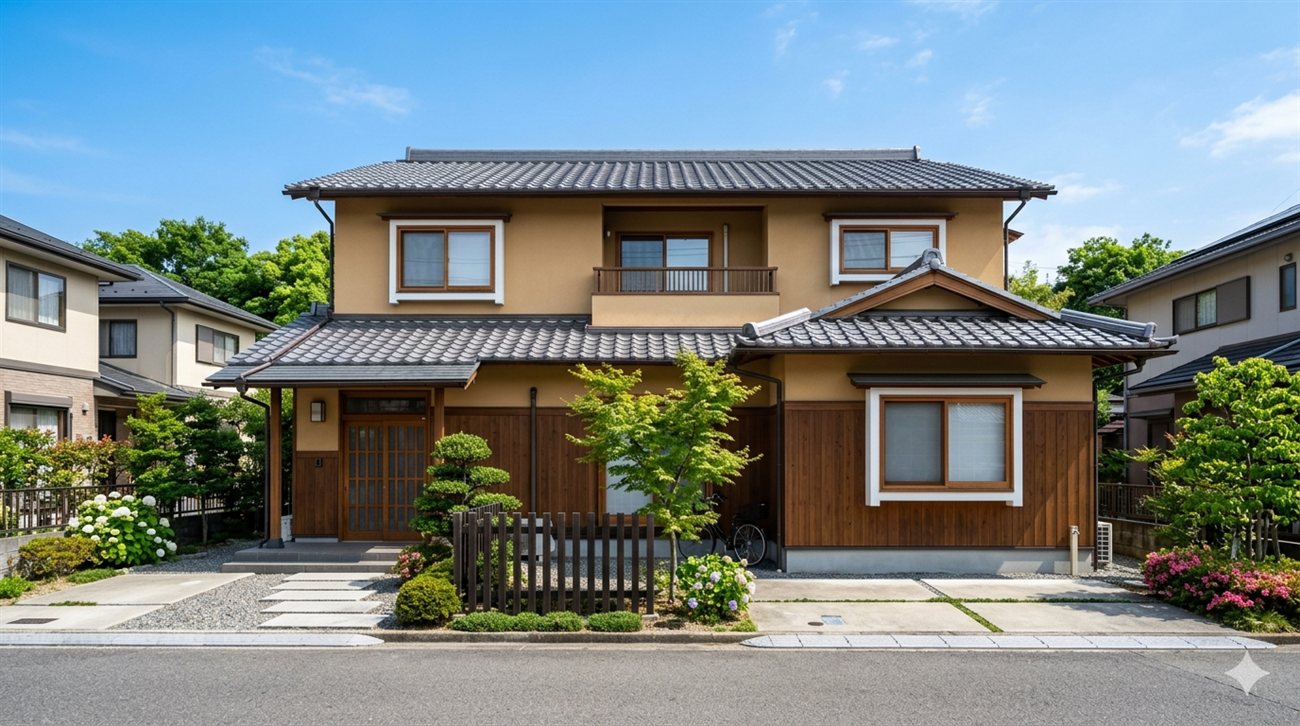富山県の外壁塗装 施工前の住宅外観
