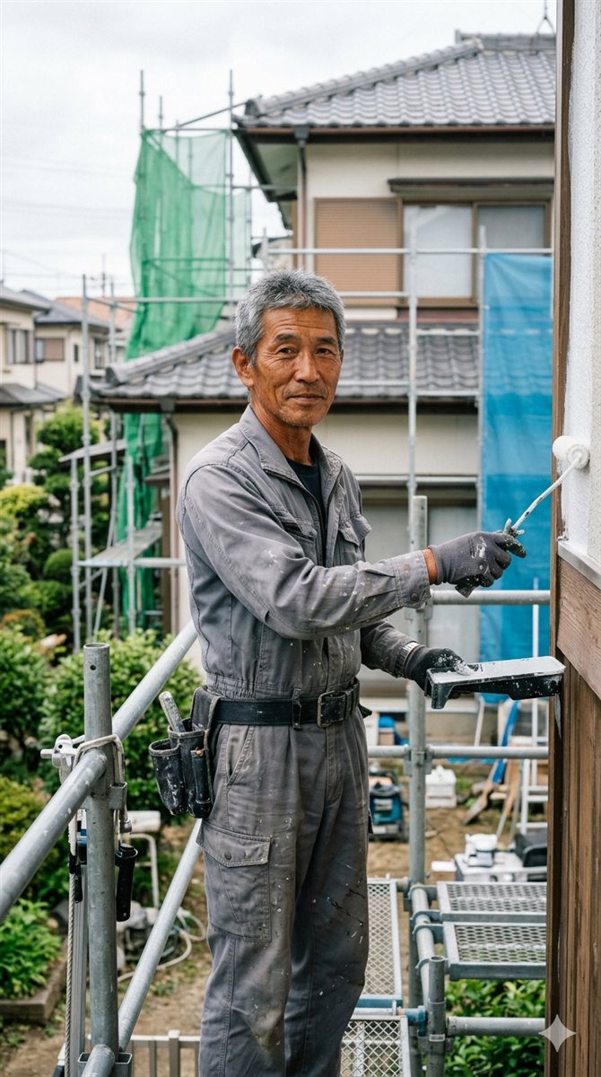 富山県の外壁塗装|自社施工の職人による丁寧なローラー塗り